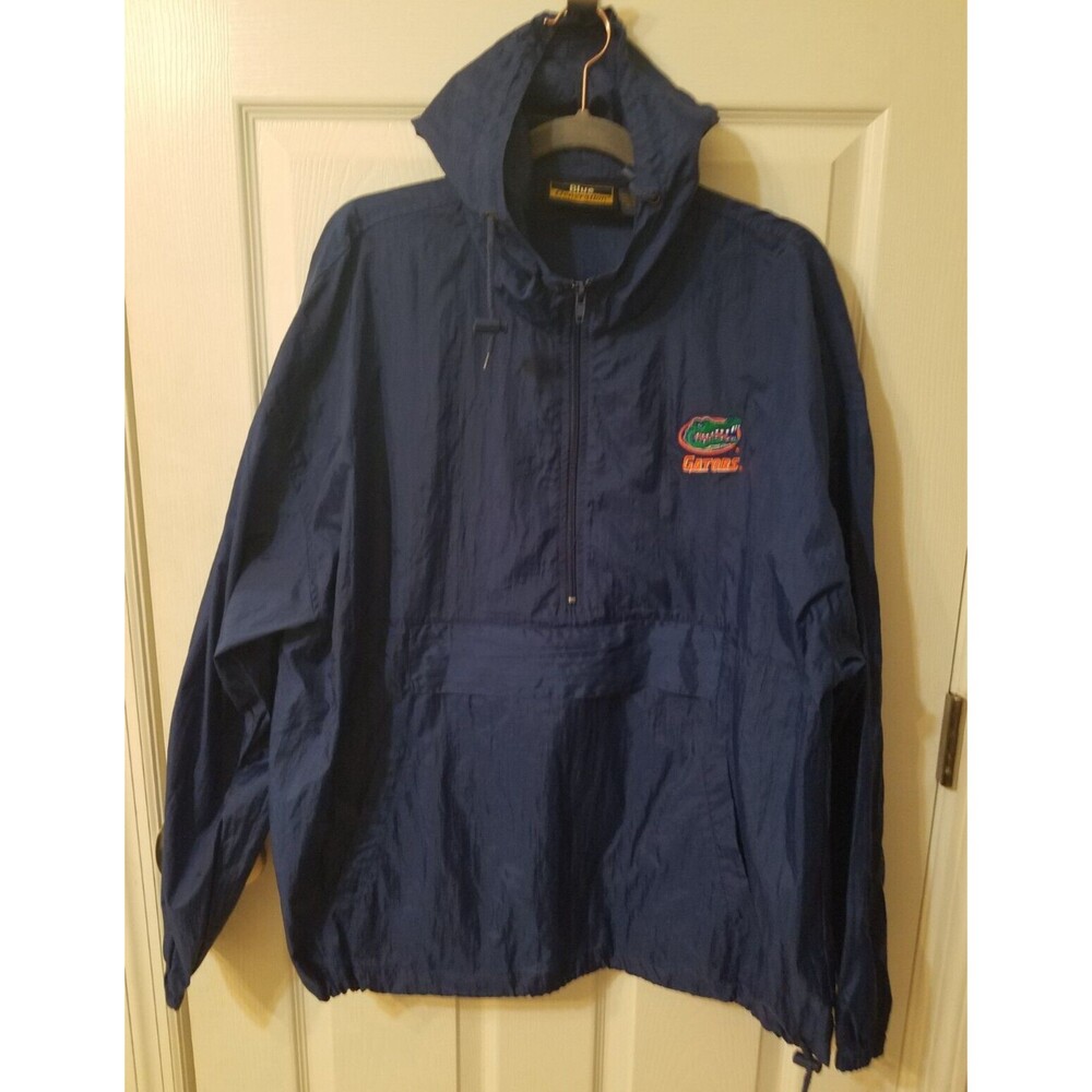 Blue Generation Florida Gators NCAA Blue Windbreaker 1/2 Zip Size XL